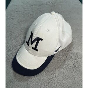 Vintage Nike‎ Michigan Wolverines Strap back Hat Cap Team Y2K
